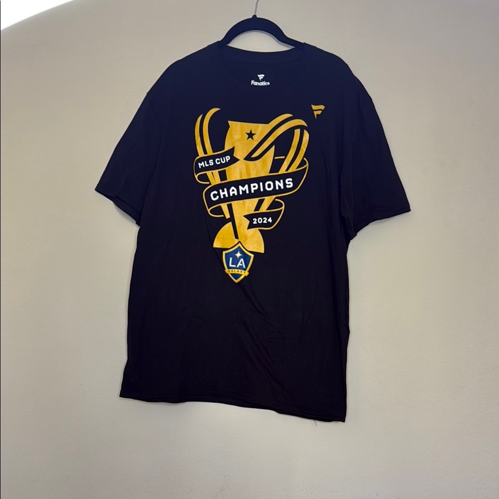 LA Galaxy Black MLS Cup Champions T-Shirt - Large